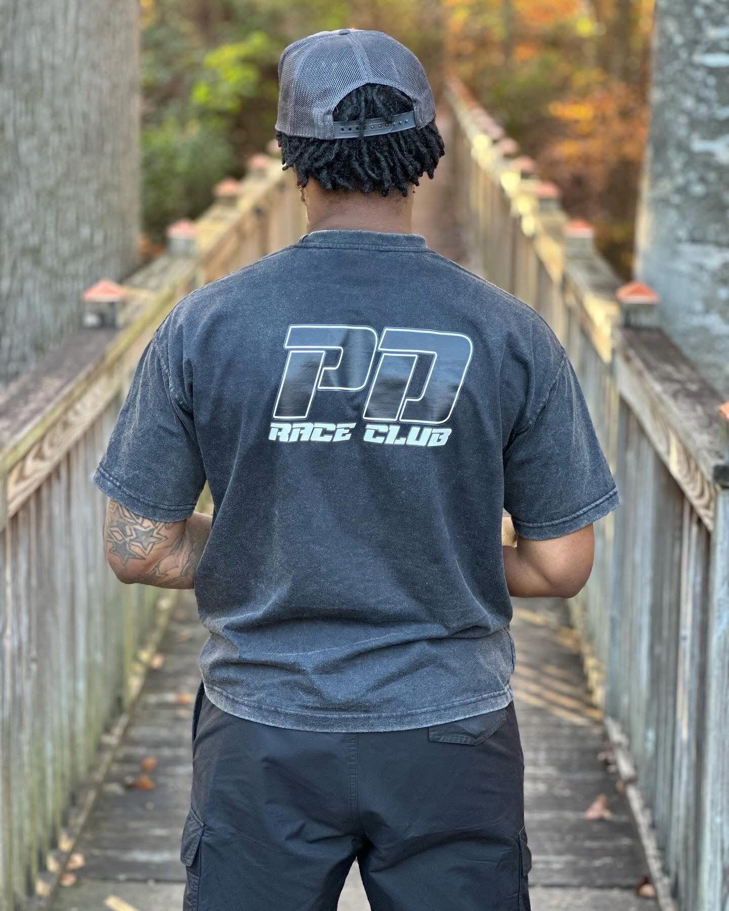 Peso Demand Acid Wash Racing Shirt