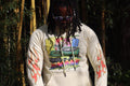 Cream Flame Tri-Color Racing Hoodie