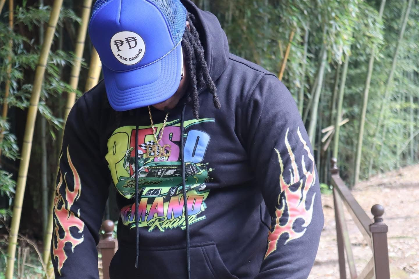 Flame Tri-Color Racing Hoodie