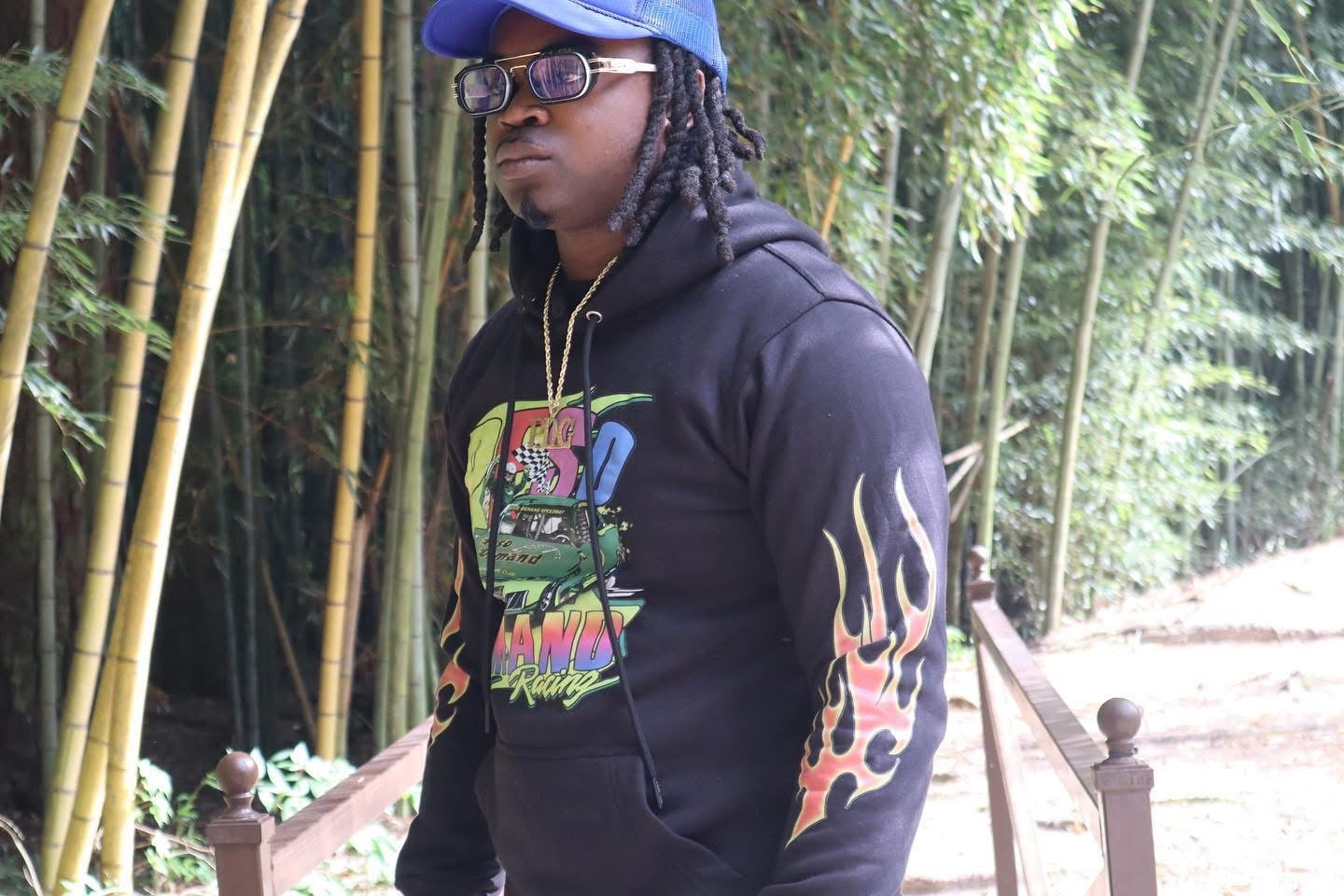 Flame Tri-Color Racing Hoodie